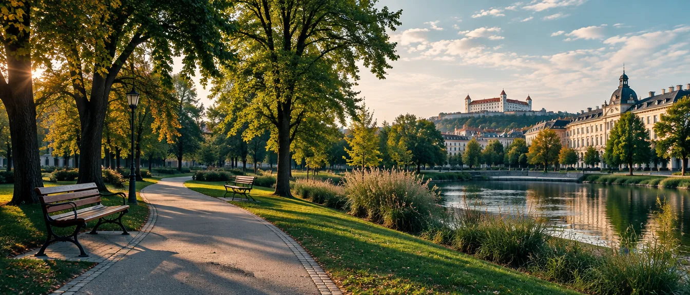 Park pri rezidenčnej lokalite nehnuteľnosti